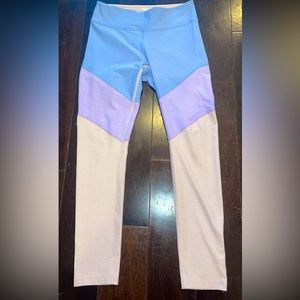 Size Medium Outdoor Voices Springs 7/8 Legging - Blue, Purple, & Pink